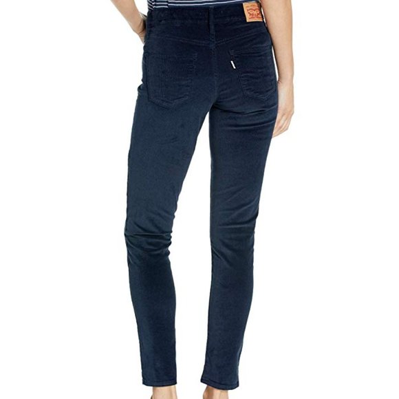 NWT Levi's Womens Navy Solid Straight Leg Jeans Size 6M - All 28x30 $60 C0118 - Picture 1 of 3